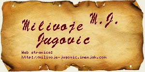 Milivoje Jugović vizit kartica